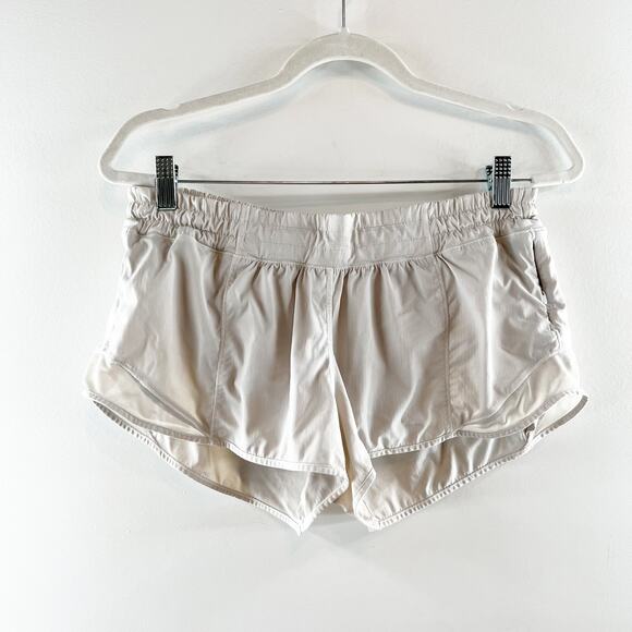 Lululemon Hotty Hot Short II 2.5" White Barely Beige 8 - Picture 1 of 8